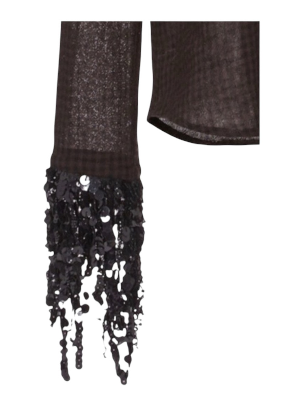 Luxury: Isa Arfen Ready To Wear ꧁ That 90'S Shirt Plaid Wool Sequins ꧂ Hot Choc - Picture 11 of 17